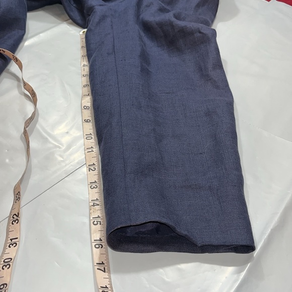 Gap BLUE LINEN BLAZER MENS XL lined button up 112533-97-1 JACKET summer vintage - Picture 8 of 16